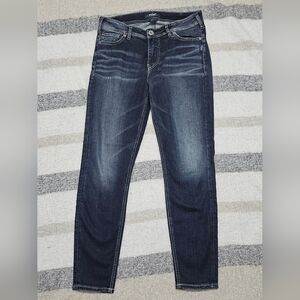 Silver Suki Mid Jeans Women's Dark Indigo Skinny Jeans